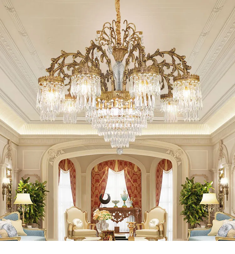Customizable Wedding Props Chandelier Decorative Room Luxury Chandelier Hotel Villa Home Use Pendant Lighting