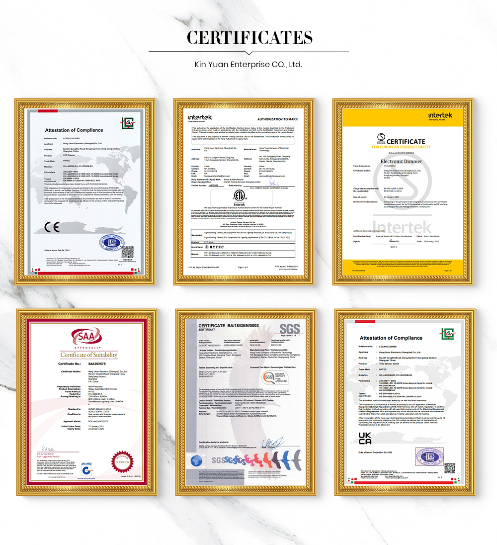 Certifications