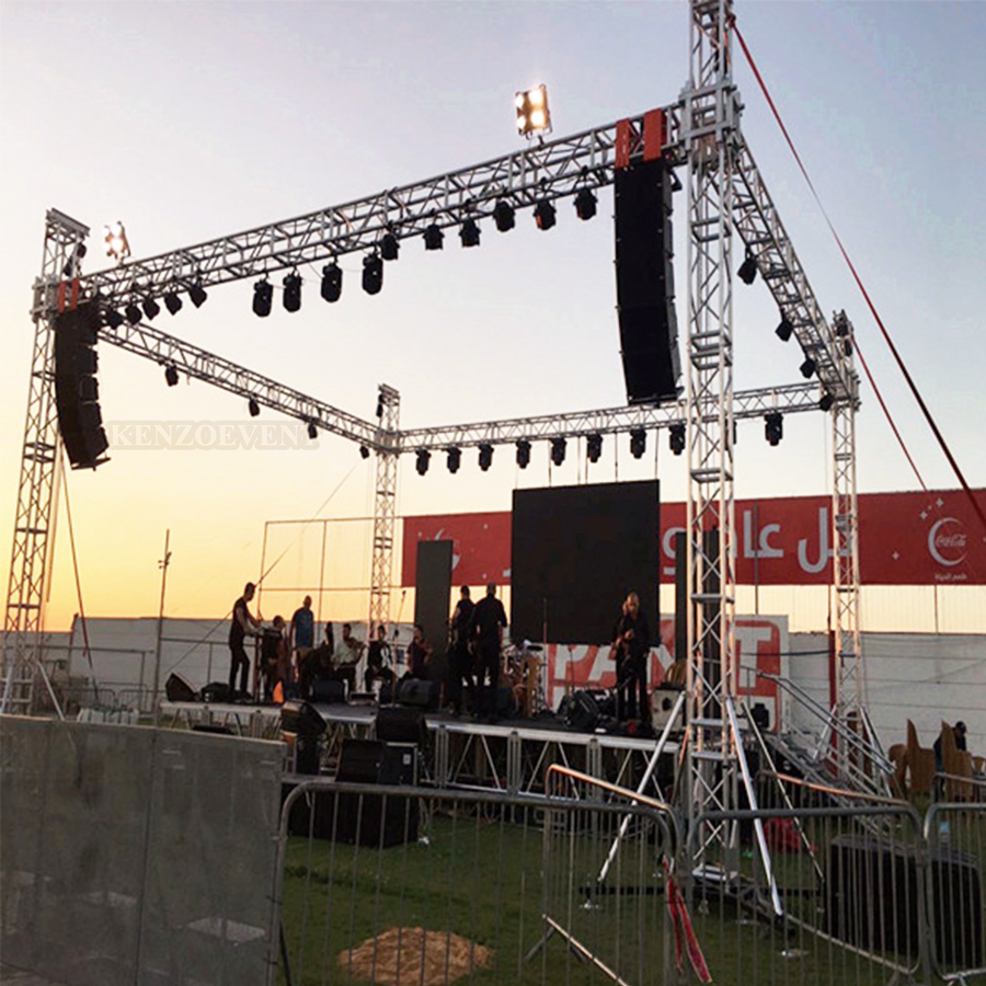 Portable Aluminum Truss Decorative Background Concert Truss System