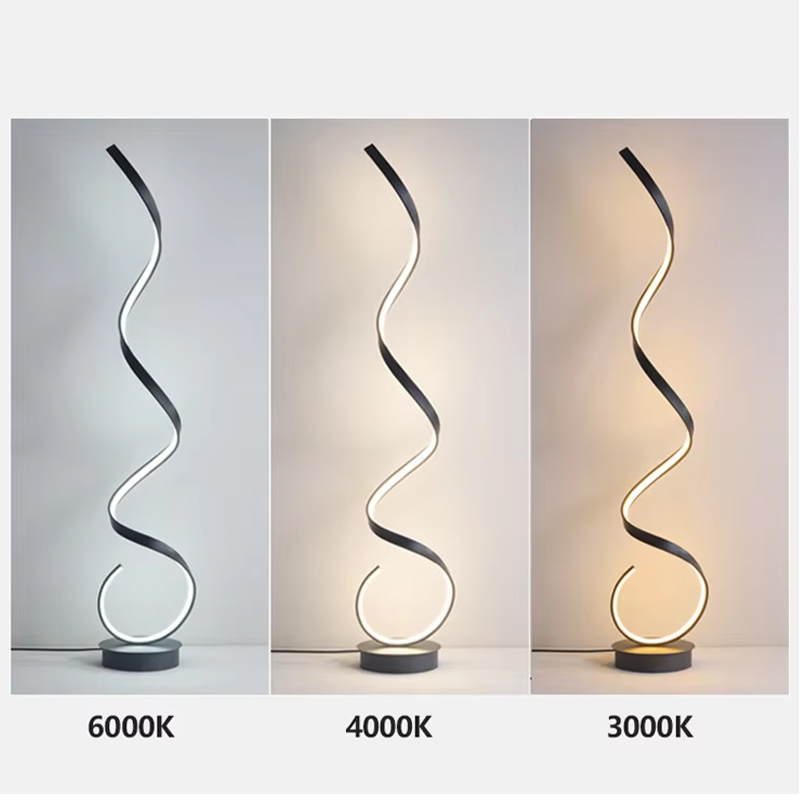 Corner Nordic Contemporary Creative Arc Smart Minimalist Hotel Living Room RGB Dance Floor Light Standing Led Modern Floor Lamp