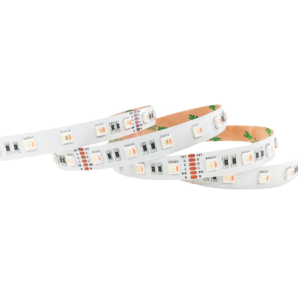5in1 LED Strip Light Colorful Daylight RGBWW DC24V 3 Years Warranty for Decorating Wedding