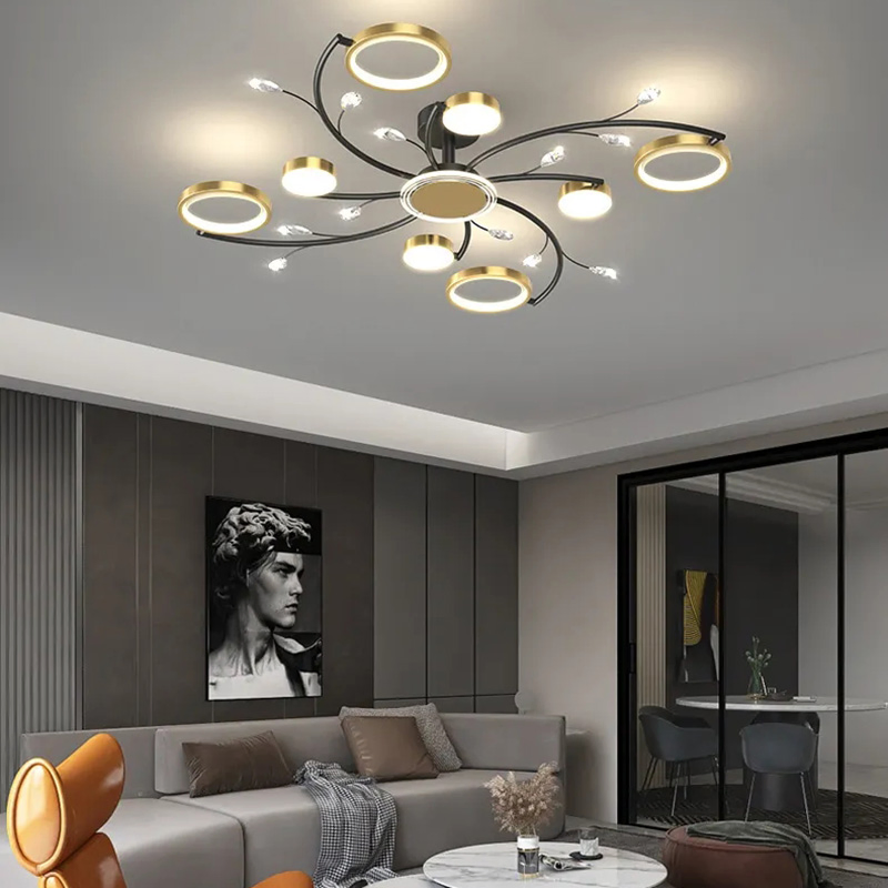 Decorative Ceiling Light Modern Vintage Round LED Ceiling Lamp