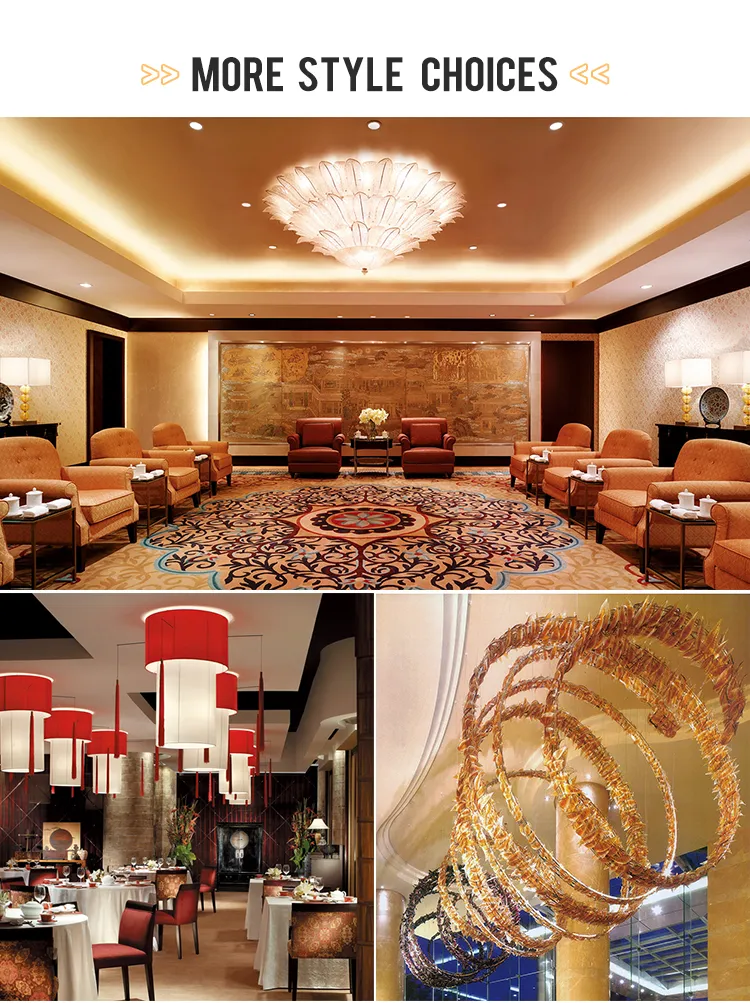 Modern Hotel Lobby Luxury Crystal Hanging Light Crystal Chandelier Lighting Big Golden Decorative European Vintage Luxury Lamp