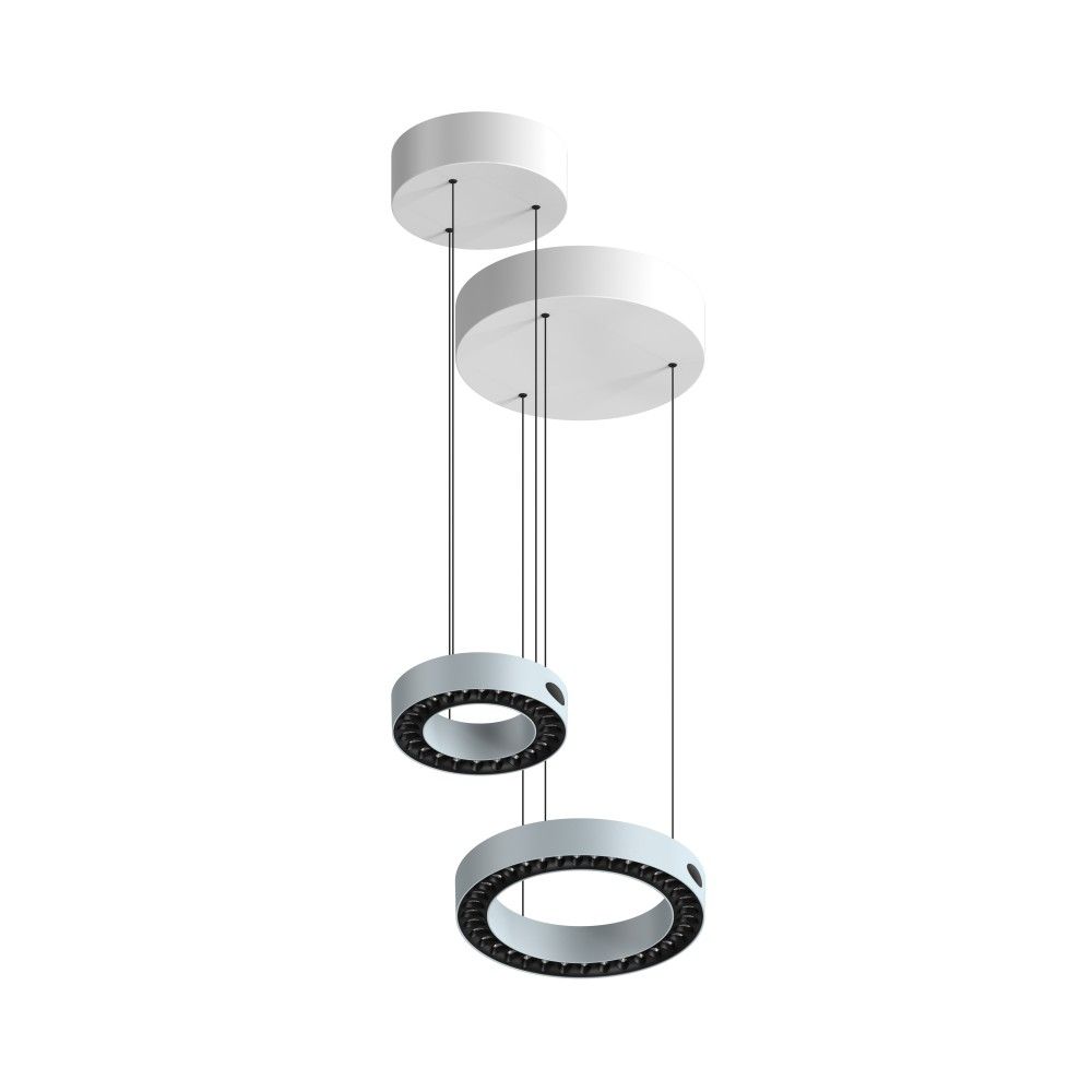 Modern White Acrylic Circular Pendant Light 40W 54W 60W LED Decorative Hanging Lamp for Bedroom and Office Building