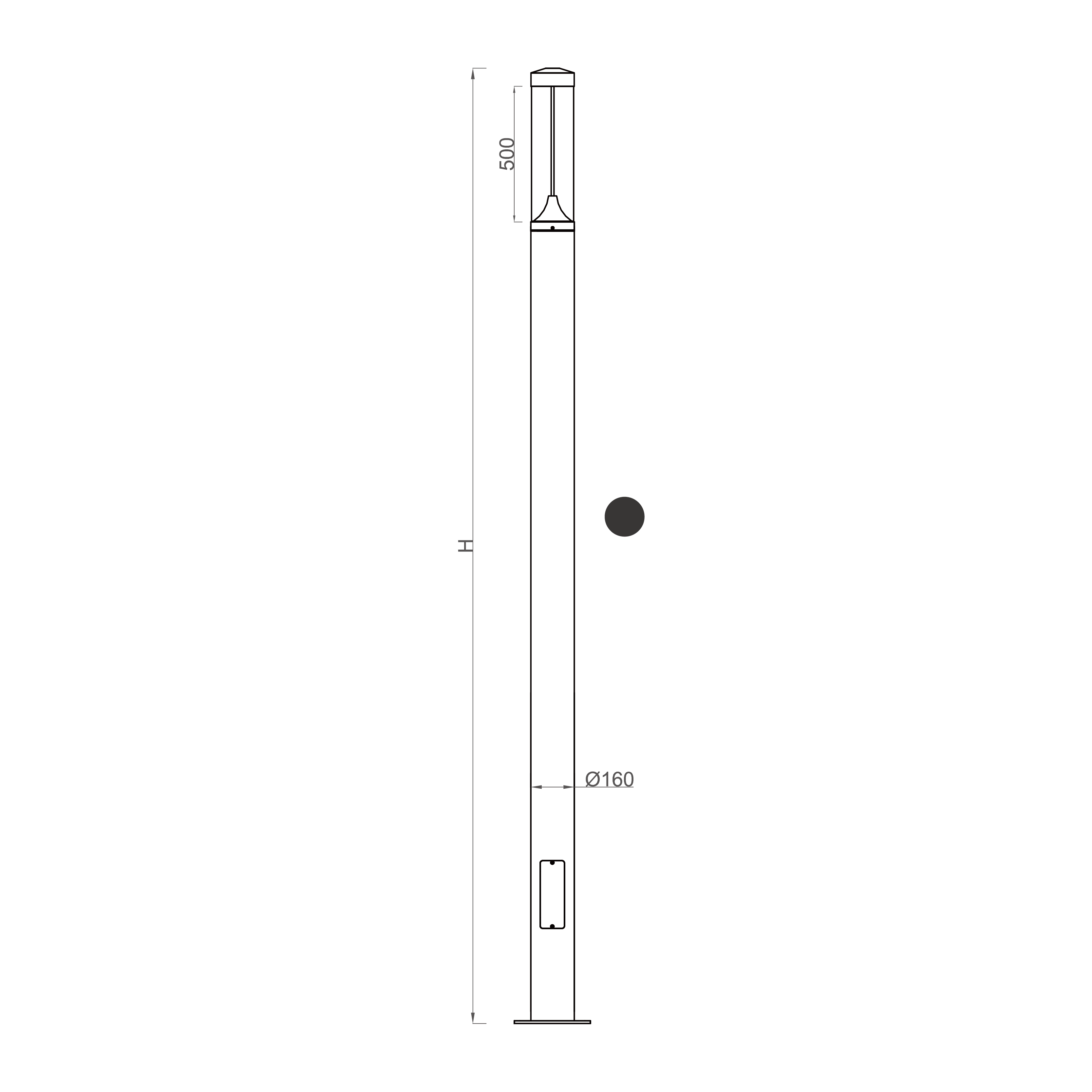 Waterproof IP65 Outdoor Decorative Street Led Pole Lights Post Light for Garden Landscaping Lamp Ip65