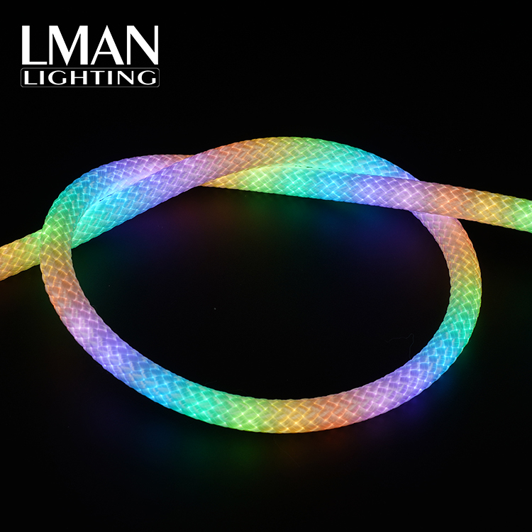 Hot Selling Indoor Outdoor Decorative LED Strip IP65 Waterproof Silicone Nylon LED Tape Light 360 Degree RGB LED Neon Strip