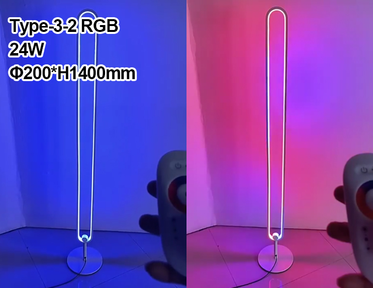 New Design App & Touch Control Remote Home Decor Indoor Stand Smart Light RGB LED Floor Lamp