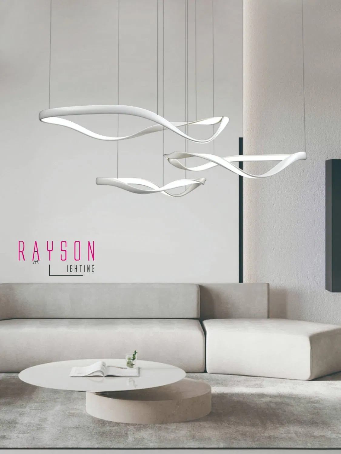 Aluminium Pendant Lamp Indoor CCT LED Creative Chandelier Living Room Lighting (5108)