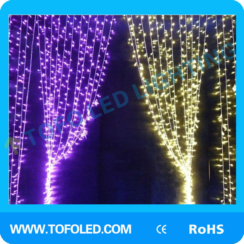 220V RGB Valentine LED Curtain Light 3x3m with IP44 Rating for Indoor and Outdoor Decorations
