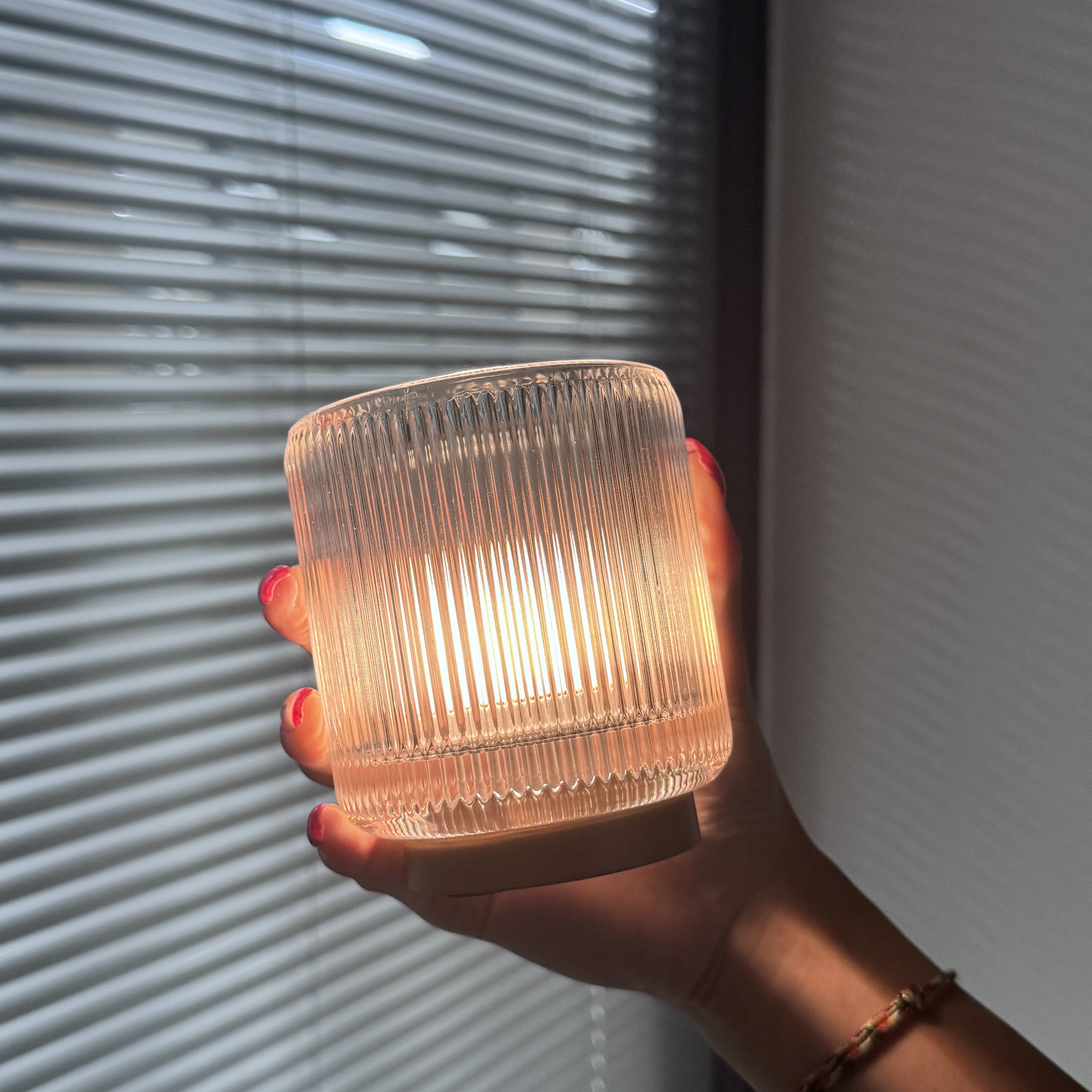 LED Cup Lamp Indoor Decorative Lighting Glass Material for Bedroom Fashion Style Modern Warm Lighting