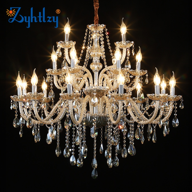 New Arrival Crystal Chandelier Home Decorative Vintage LED Lighting with European Nordic Style for Banquet Living Room Villa Lz8036