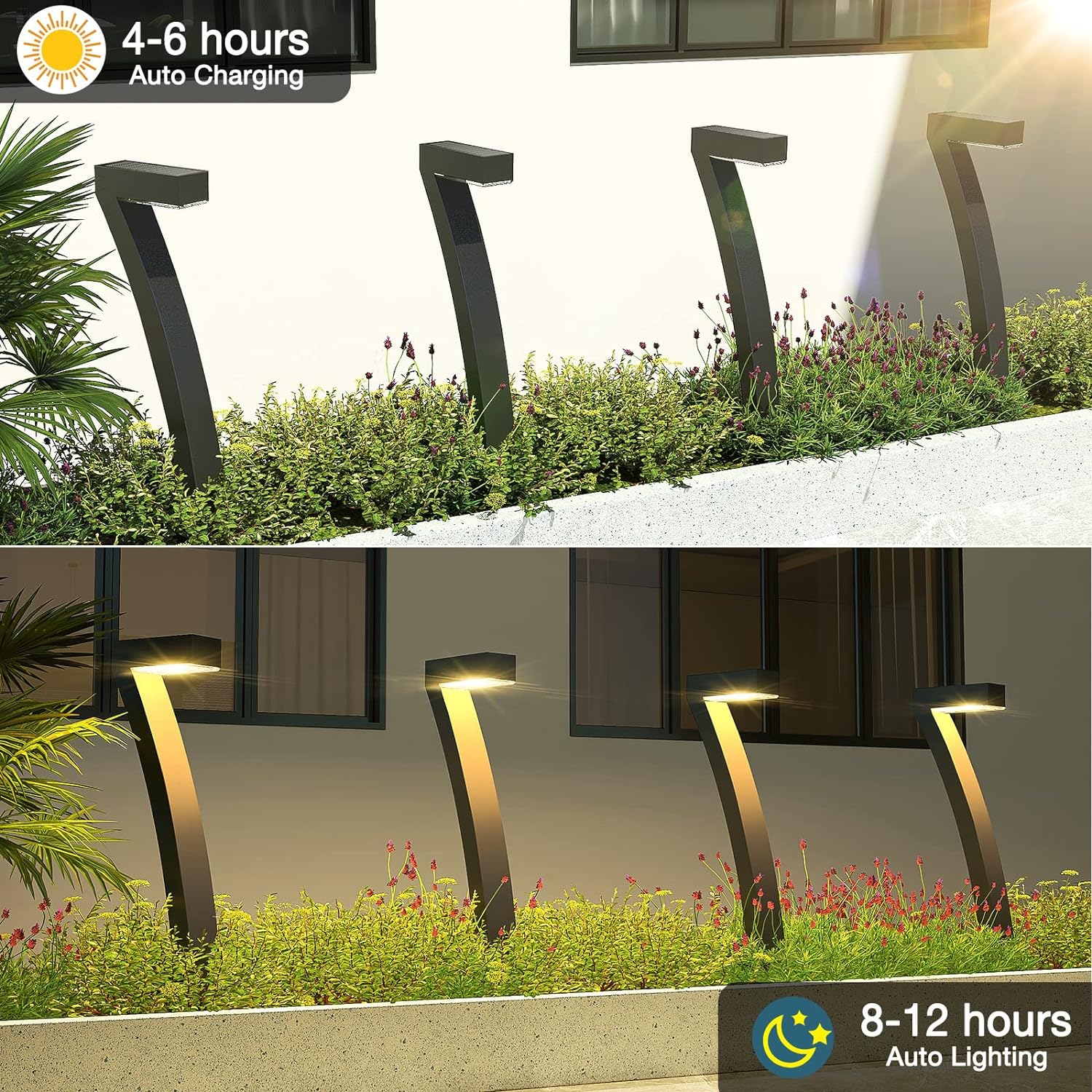 Factory ODM Outdoor Waterproof Solar Garden Pathway Lights New Design LED Solar Lamp for Landscape Yard Lawn Lighting Decor