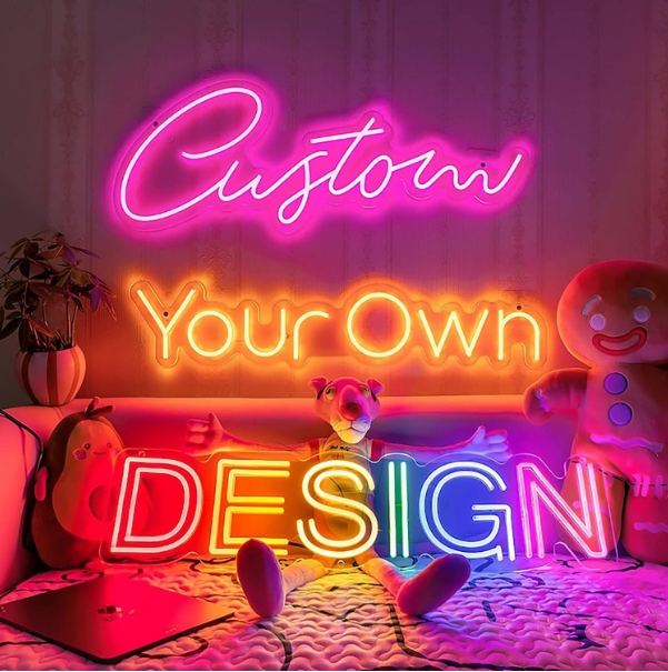 Custom Neon Sign for Decorations Personalized Neon Schriftzug &amp; Logo Vibrant Neon Para Fiestas &amp; Events