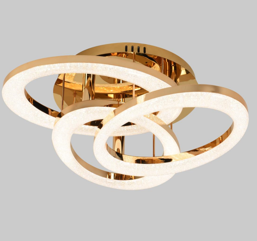Modern Postmodern Style Elegant Aluminum Pendant Light Bedroom Office Circle Ceiling Hanging Light Living Room Indoor Decor