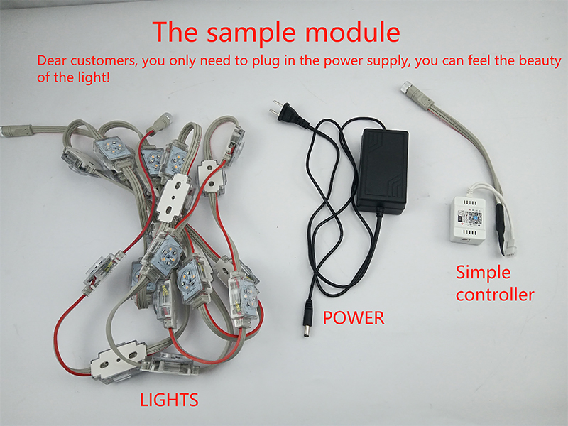 Christmas Decorations Rgbic Led Permanent Outdoor Lights String Lights DC48V Led Point Lights