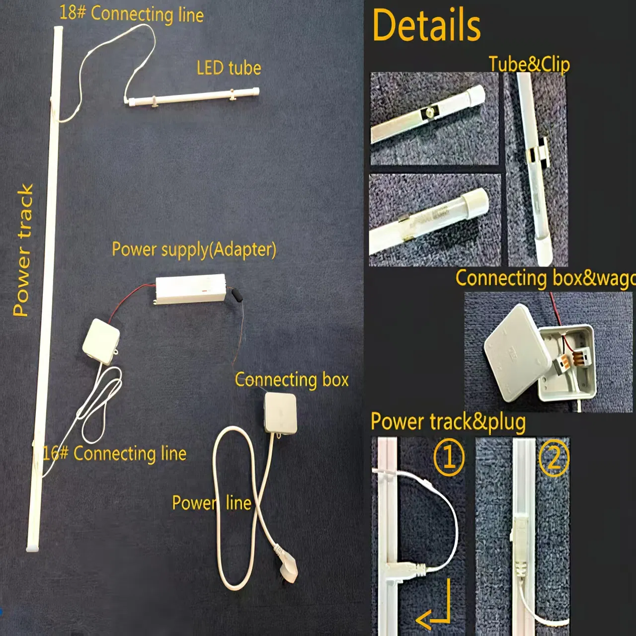 Premium Magnetic Track Light System for LED Shelf Displays