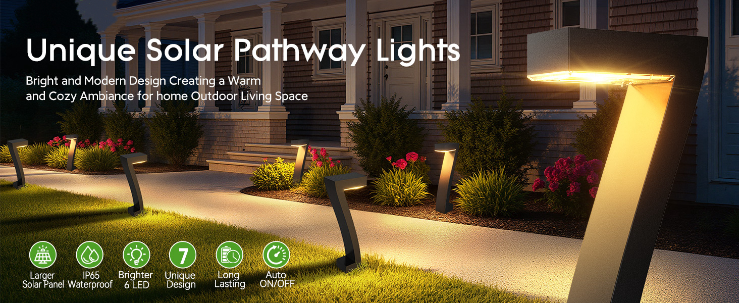 Outdoor Waterproof Solar Garden Pathway Lights