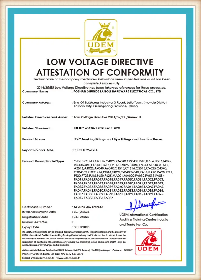 CE ZXM4630 conformity certificate page 1