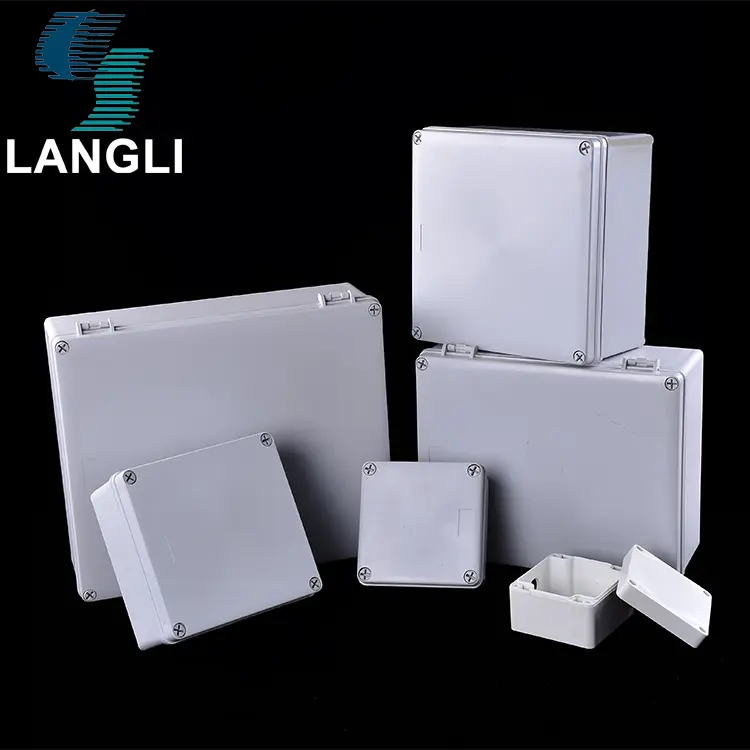 PVC electrical junction box with 1 to 4 way conduit entries