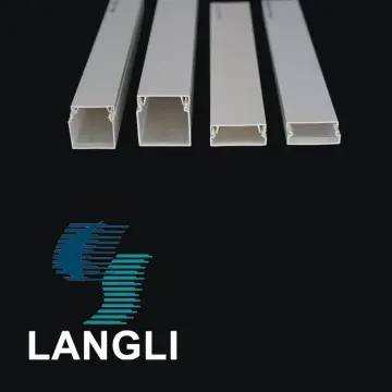 All sizes of electrical cable PVC trunking displayed together