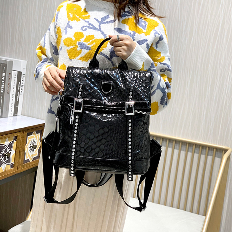 Mochila vintage femenina de lujo, diseñadora, alta calidad, gran capacidad para damas, mochila de moda