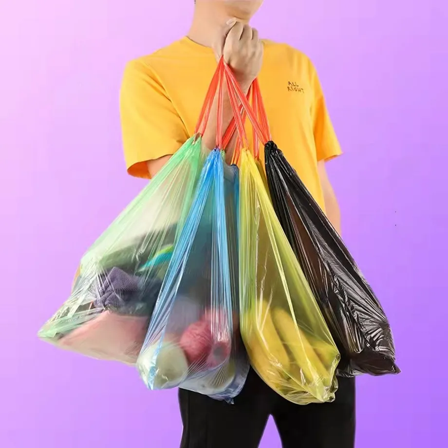 Bolsa de basura biodegradable de plástico PE PLA