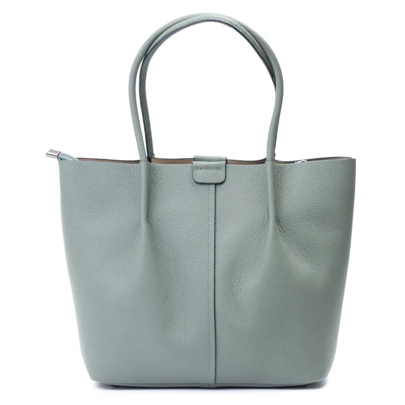 Fabricante Mayorista Fábrica de Bolsos para Mujeres de Cuero de Vaca Moda Bolso Tote para Damas
