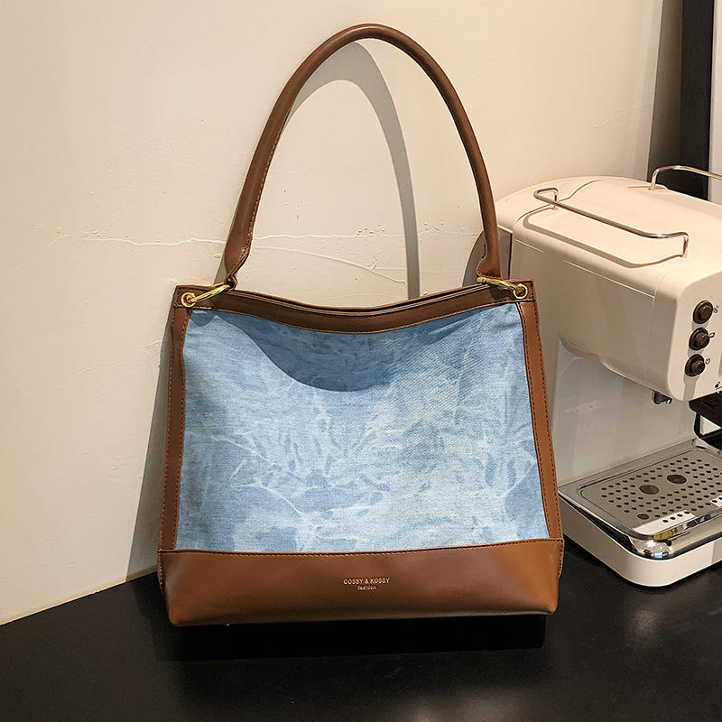 Conjunto de playa grande de lujo diseño personalizado para damas, bolsos hobo de hombro para mujeres