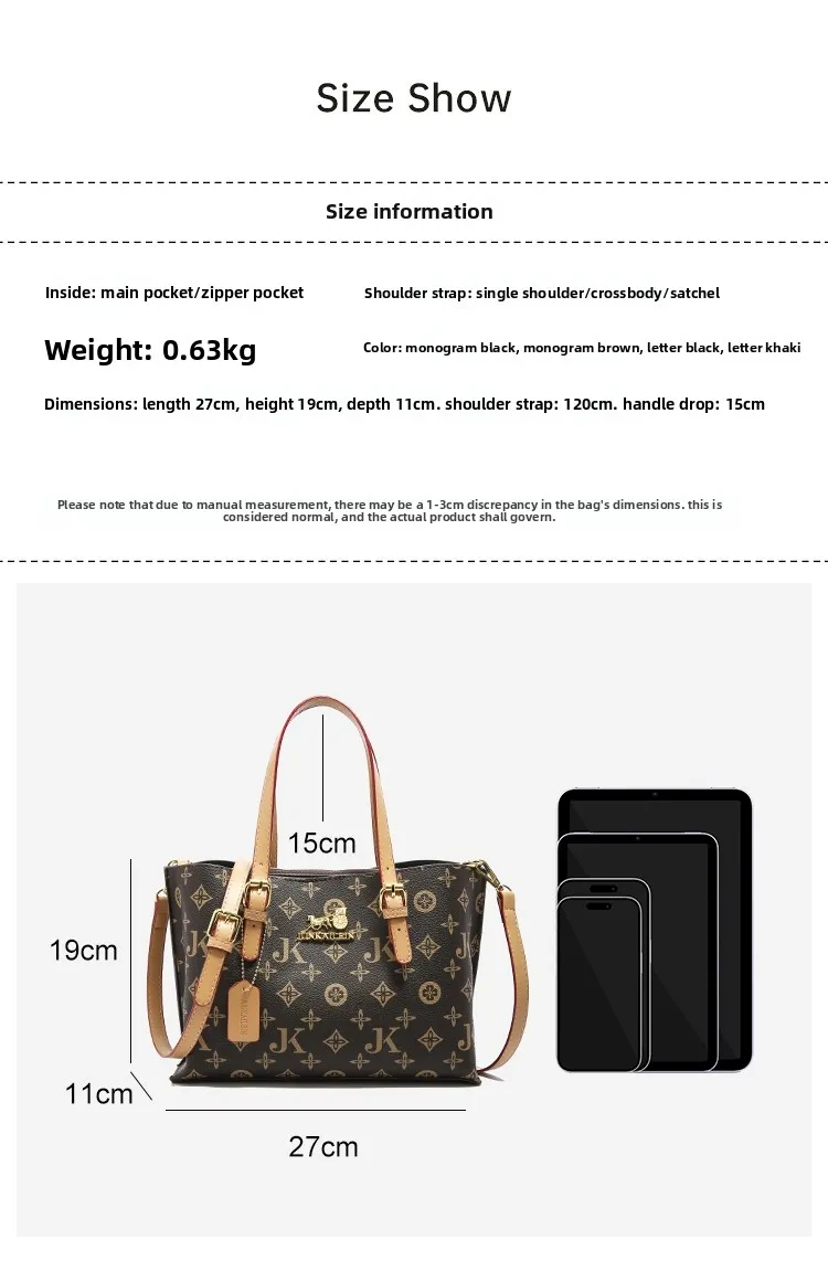 Bolso Tote de Patrón de Lujo para Mujeres