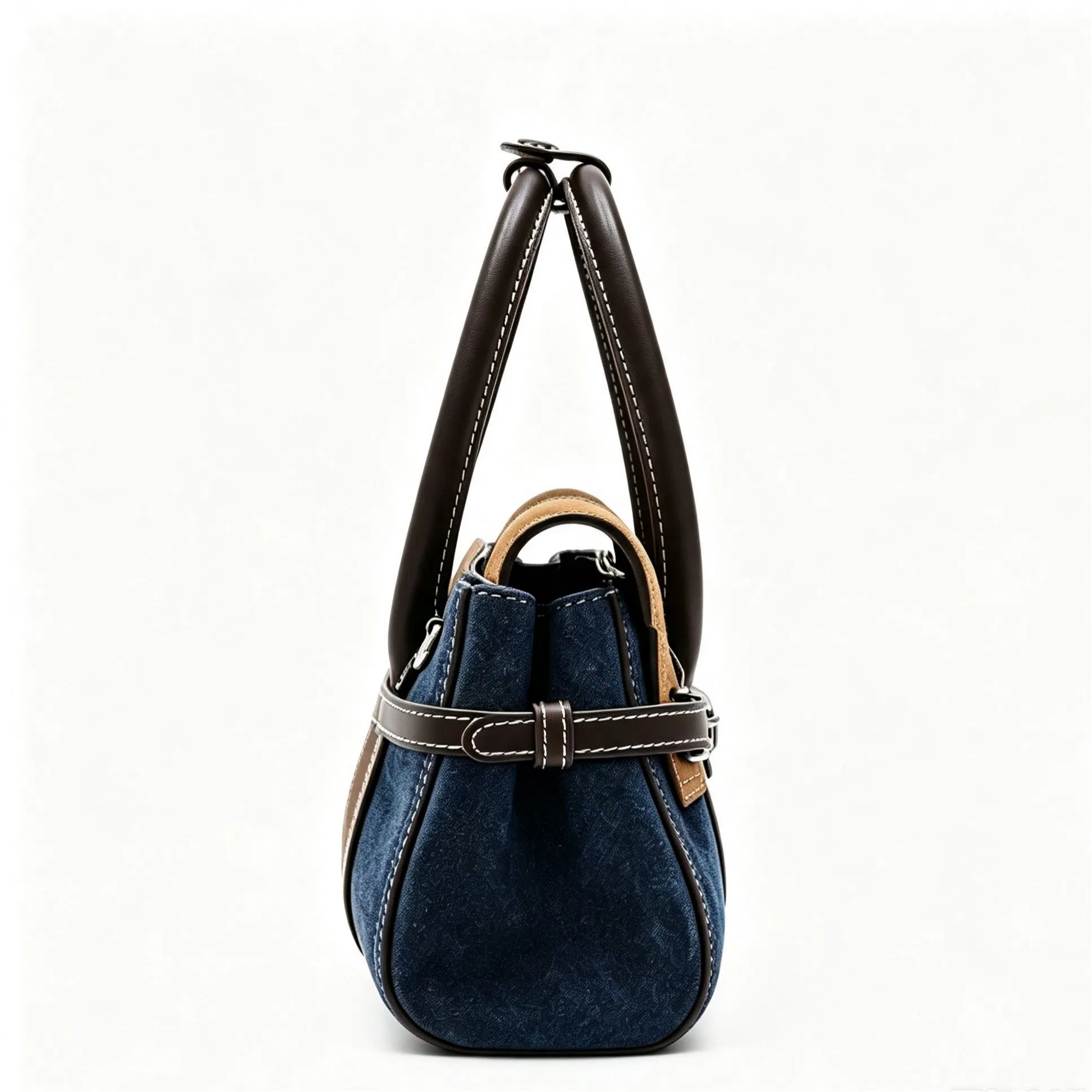 (WX1024) Bolso Mini Cuadrado de Color Bloque Lujo Niche Mujeres Commuter Bandolera