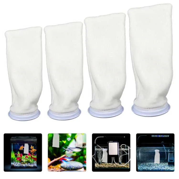 5 Bolsa de filtro para acuarios de cubo de galón, agua de estanque