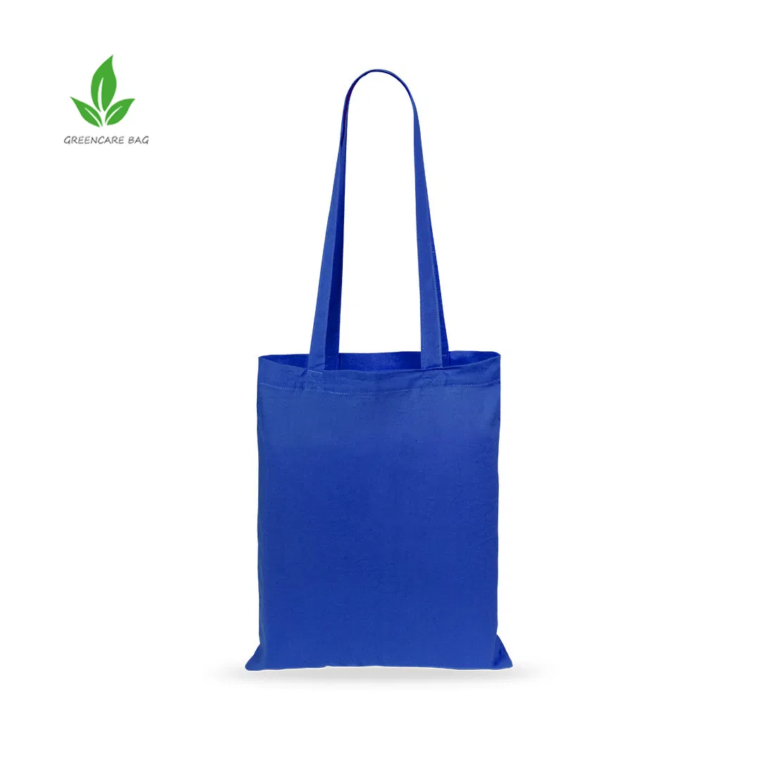 Diseña tu propia bolsa reutilizable de compras de lona de algodón con logo impreso personalizado