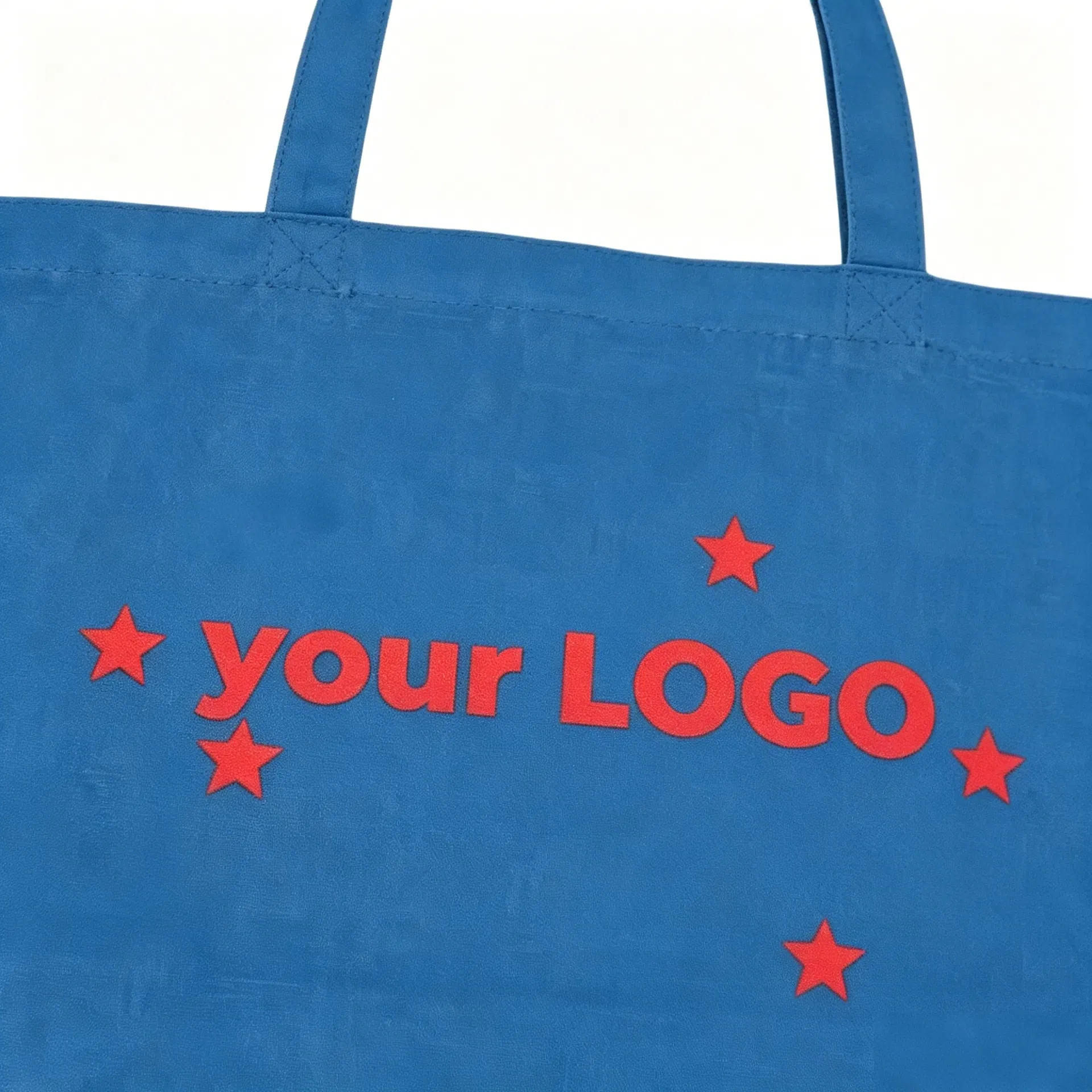Bolso de lona reutilizable de gran tamaño con logo personalizado impreso, moda, exterior, playa, viaje, fabricante