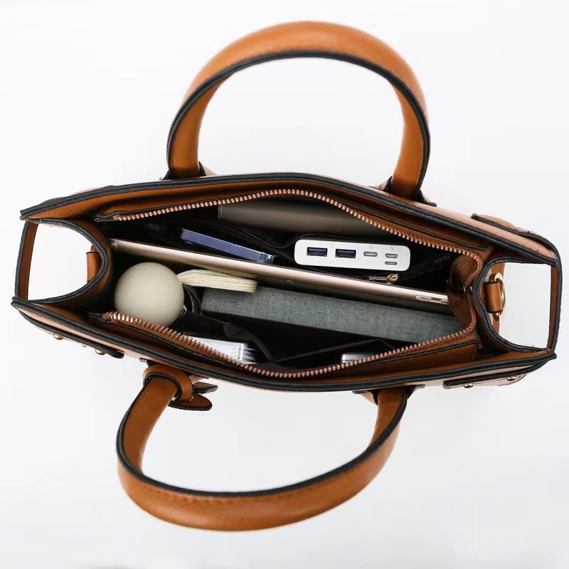 Wx7065 Bolso cruzado urbano minimalista femenino de PU - Apertura con mini cremallera y correa cruzada