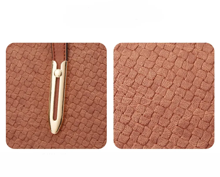 Bolsa tote premium de lino orgánico tejido de macramé de cuero vegano metálico con lentejuelas para trabajo, gimnasio, yoga y pañales