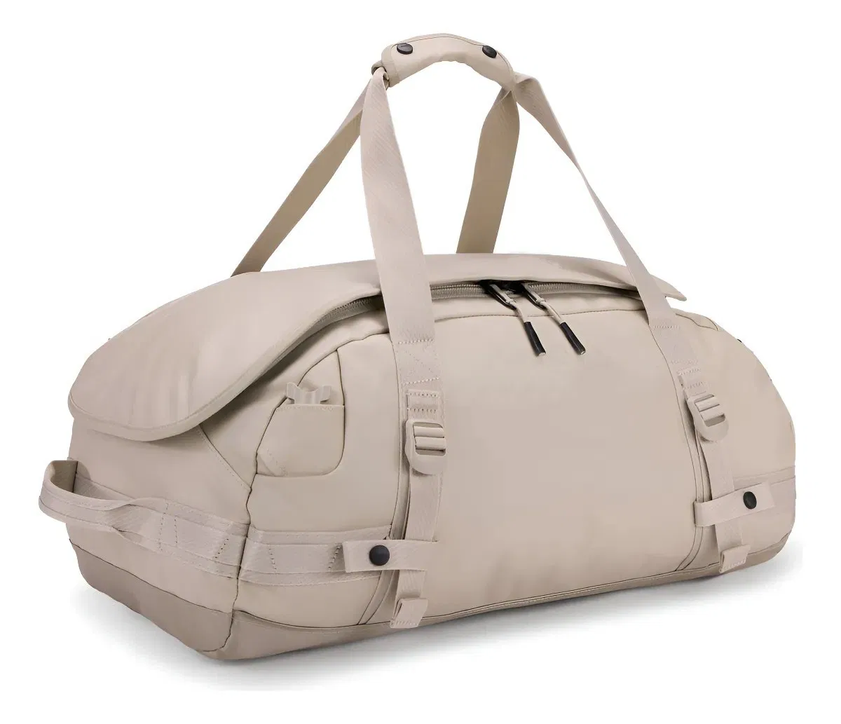 Bolsa de viaje tipo duffel impermeable de RPET personalizada para llevar, ideal para gimnasio y actividades al aire libre, para hombres y mujeres