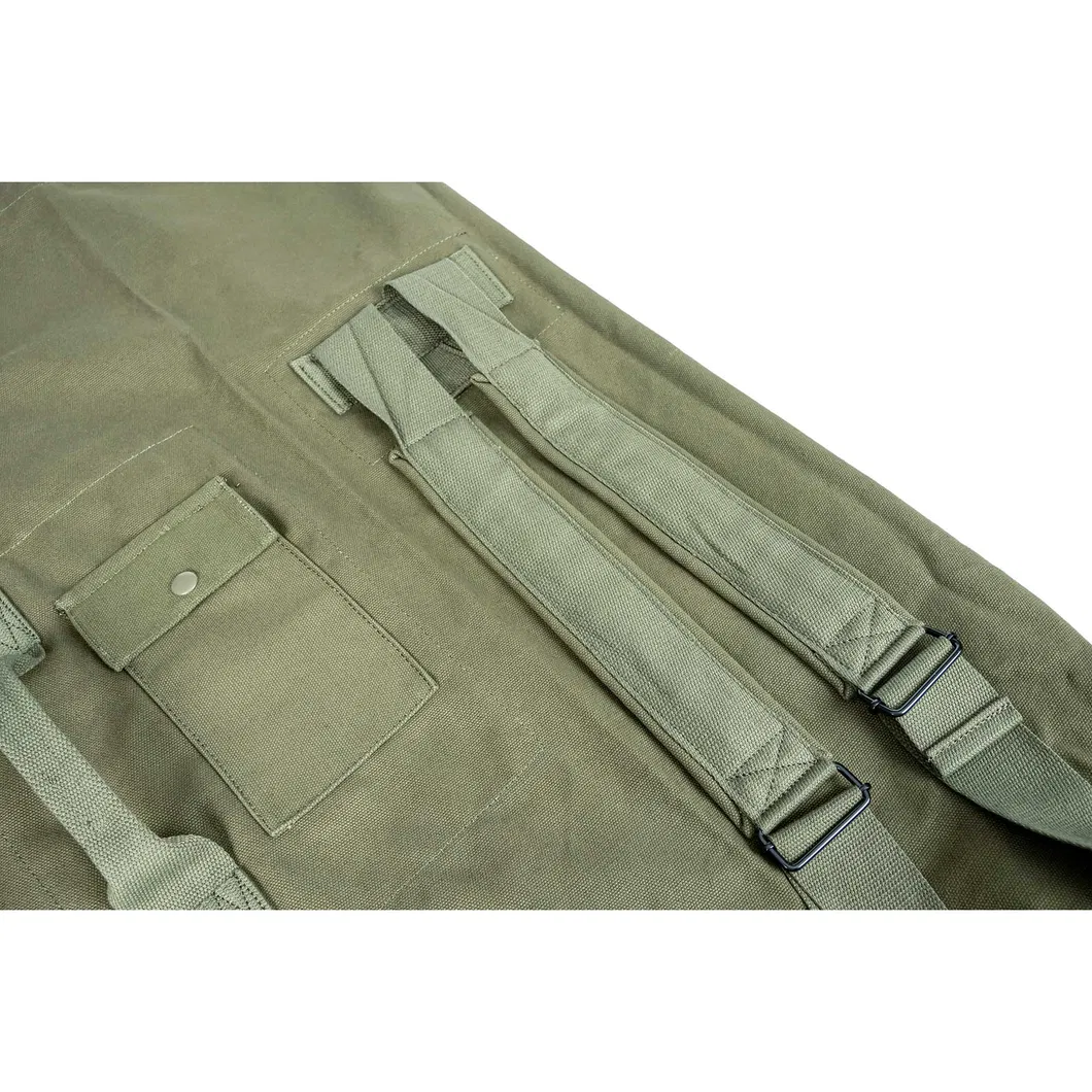 20 Mochila de cubo de lona verde Oz, bolsa de barril de alta calidad, bolsa de viaje impermeable