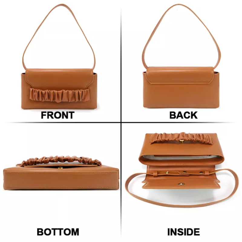 Bolso de Dumpling Personalizado Mini de Cuero PU Diseñador Bolsos para Mujeres Bolsos de Mano Damas