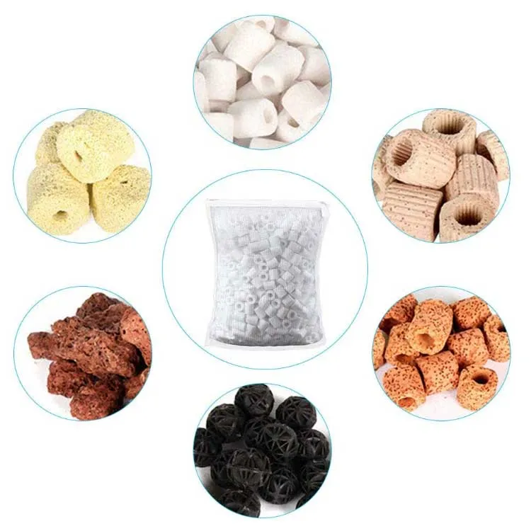 5 Bolsa de filtro para acuarios de cubo de galón, agua de estanque