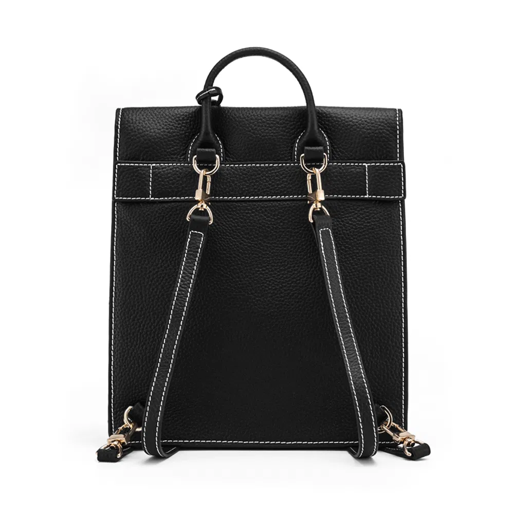 Bolso de viaje de cuero genuino mochila de moda para mujeres