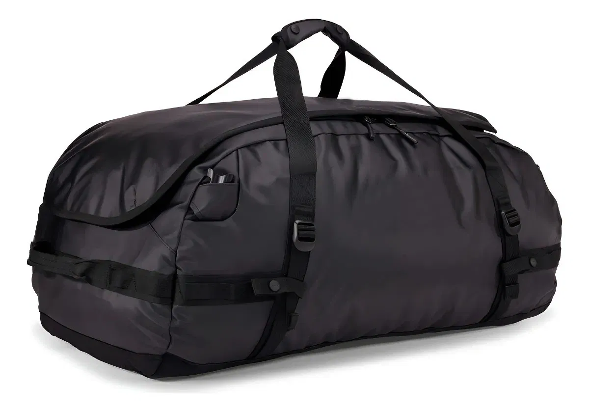 Bolsa de viaje tipo duffel impermeable de RPET personalizada para llevar, ideal para gimnasio y actividades al aire libre, para hombres y mujeres