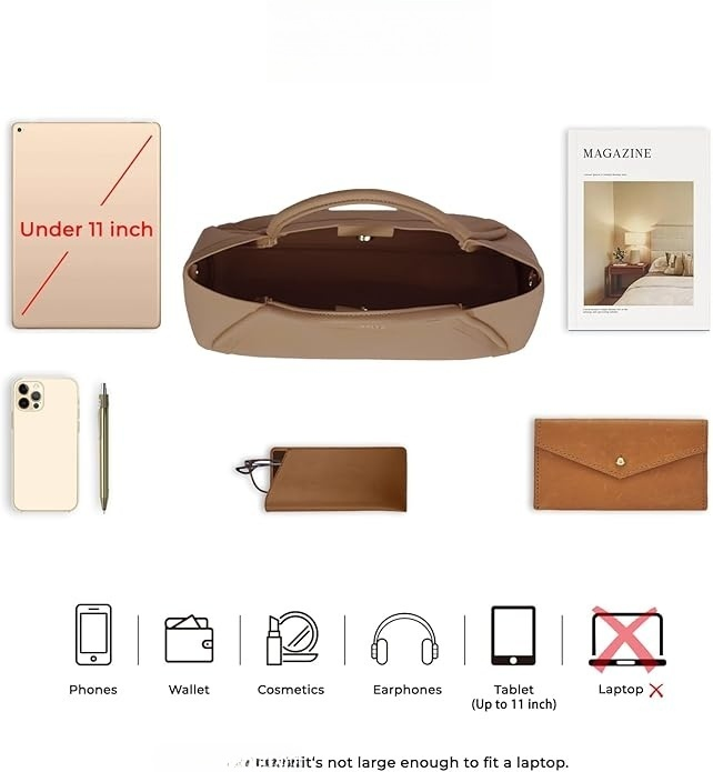 Bolso de Cuero Vegano para Mujeres, Bolso Hobo de Hombro, Bandolera con Monedero a Juego, Estiloso Bolsa de Mano