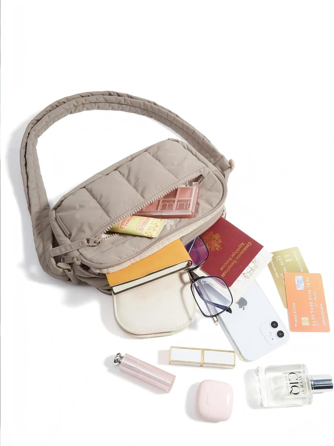 Bolso cruzado, mini bolsos cruzados para mujeres, bolso de viaje, bolso de hombro acolchado