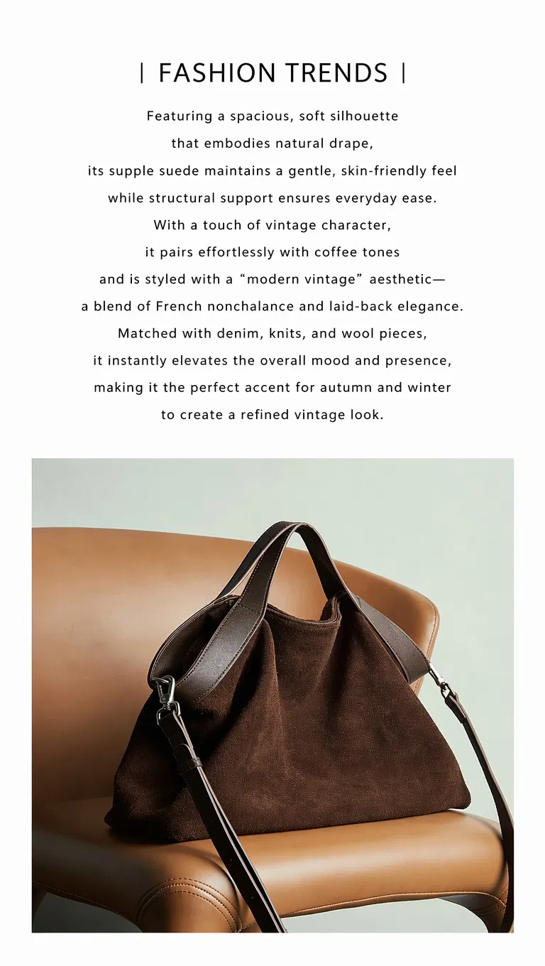 Bolso cruzado de ante
