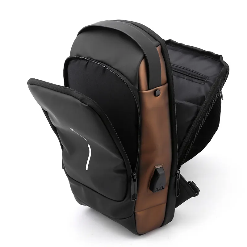 Bolsa cruzada impermeable antirrobo personalizada para viajes de senderismo