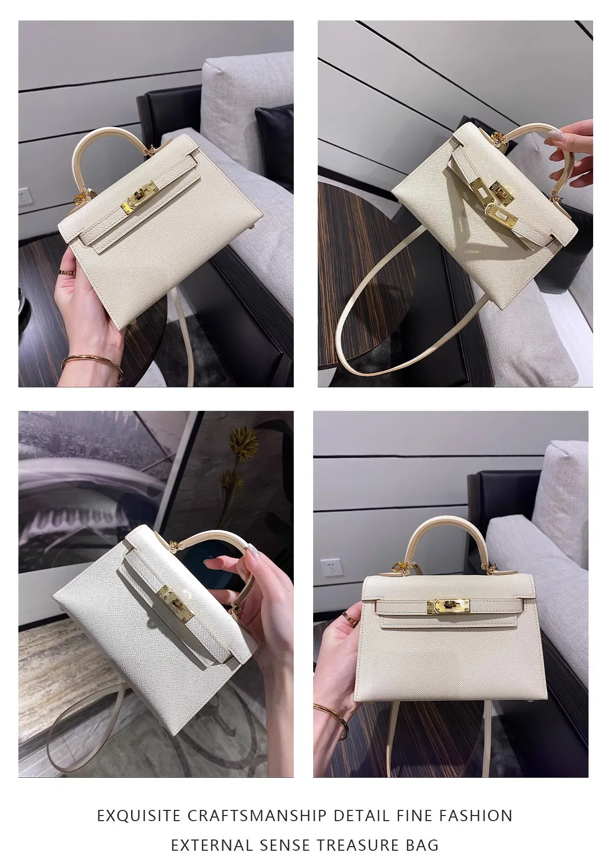 Bolso de lujo de PU para mujeres, bolso de diseñador réplica de moda para damas