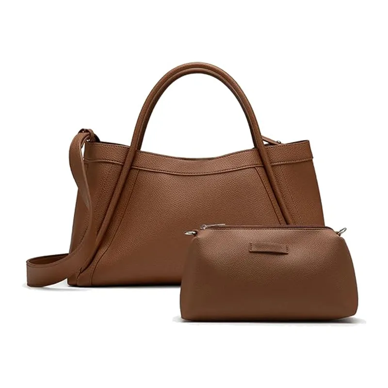 Bolso de Cuero Vegano para Mujeres, Bolso Hobo de Hombro, Bandolera con Monedero a Juego, Estiloso Bolsa de Mano