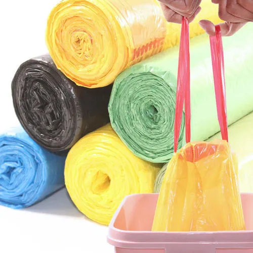 Cubeta de basura grande de plástico tipo chaleco de colores para cocina asequible