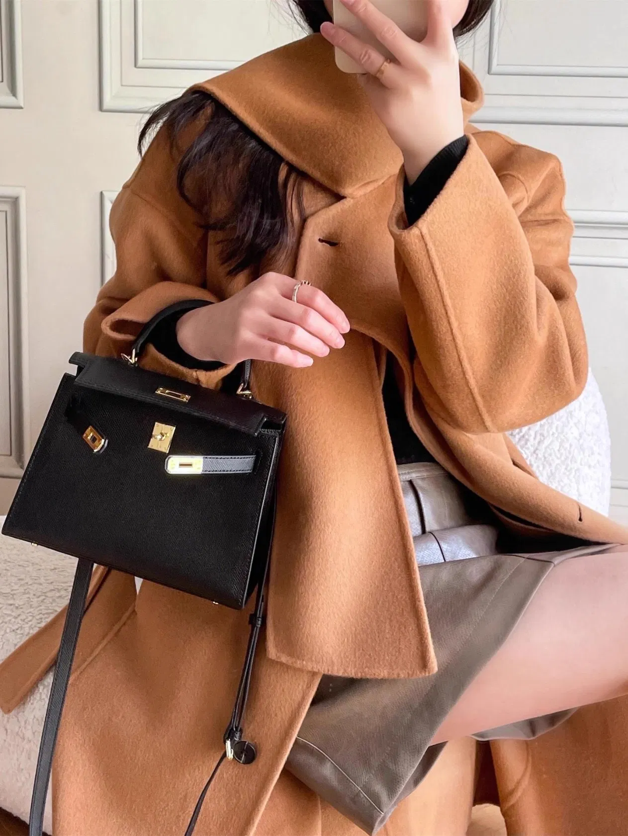 Bolso de lujo de PU para mujeres, bolso de diseñador réplica de moda para damas