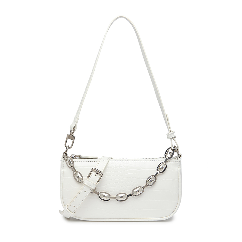 Bolso de hombro para mujer Crocodile Candy Hobo con cadena de metal de buena calidad